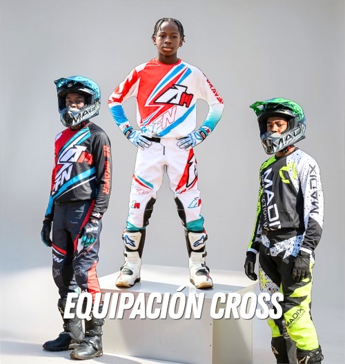 Equipaci&oacute;n cross para ni&ntilde;os y adultos - ropa y protecciones motocross